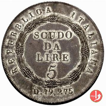 5 lire o scudo 1802-1803 (Milano)