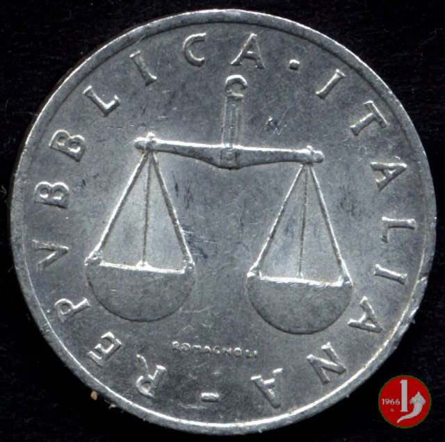 1 lira cornucopia 1957 (Roma)