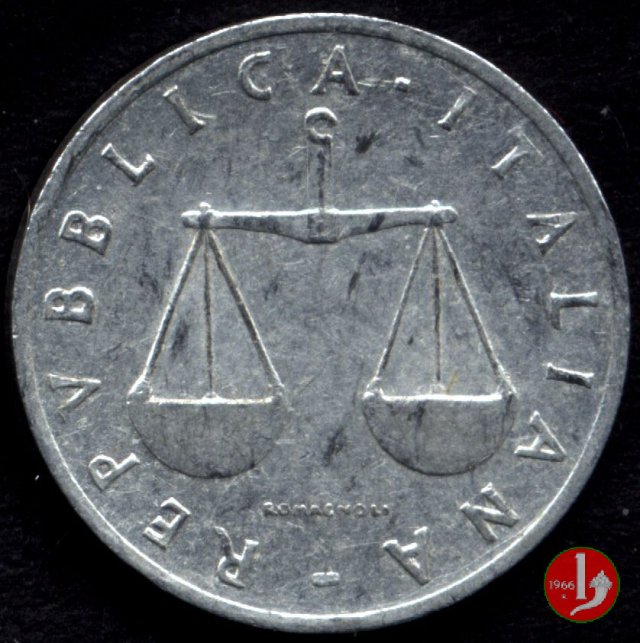 1 lira cornucopia 1958 (Roma)