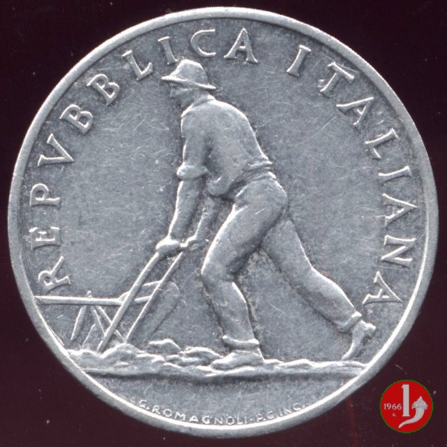 2 lire spiga 1948 (Roma)