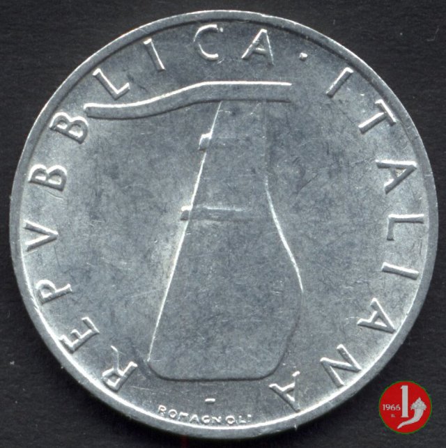 5 lire delfino 1967 (Roma)