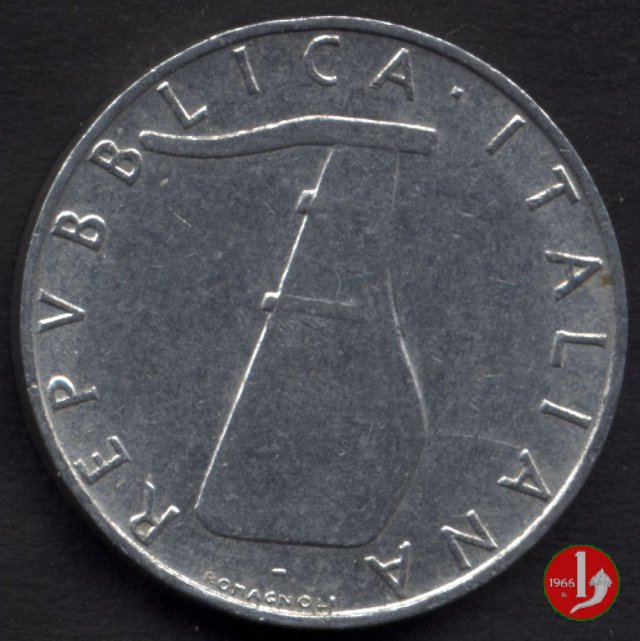 5 lire delfino 1975 (Roma)