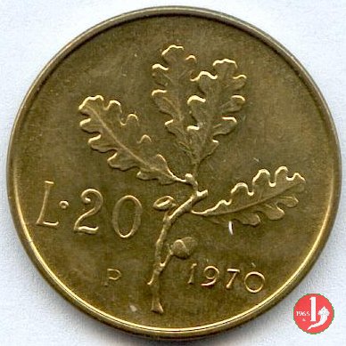 20 lire quercia 1970 (Roma)