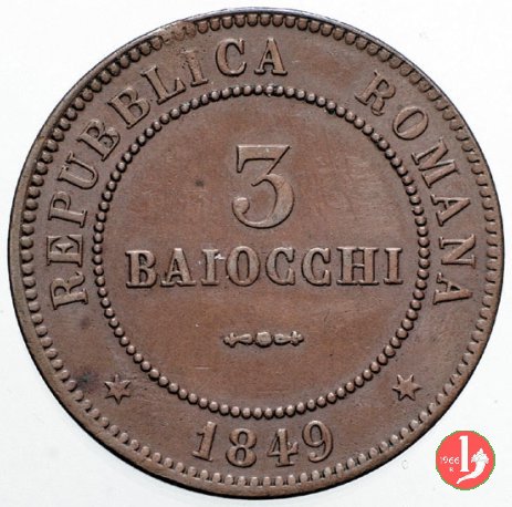 3 Baiocchi 1849 (Roma)