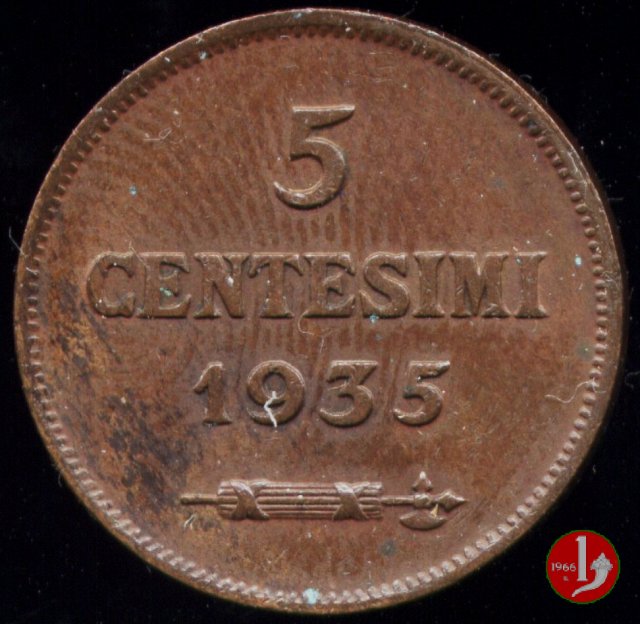 5 centesimi 1935 (Roma)