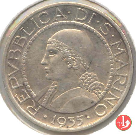 5 lire 1935 (Roma)