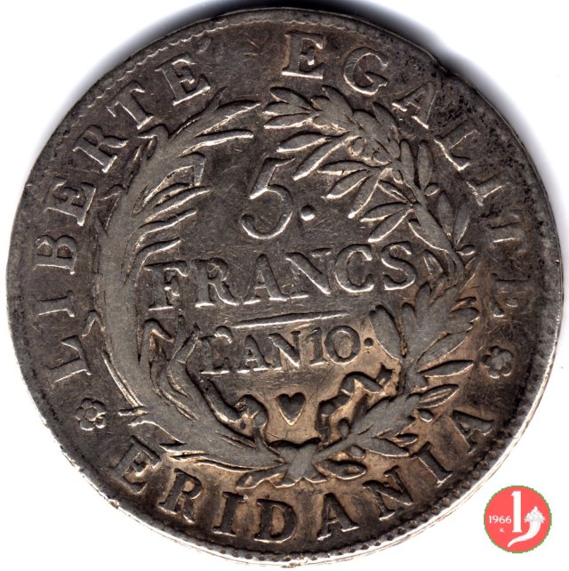 5 francs 1801-1802