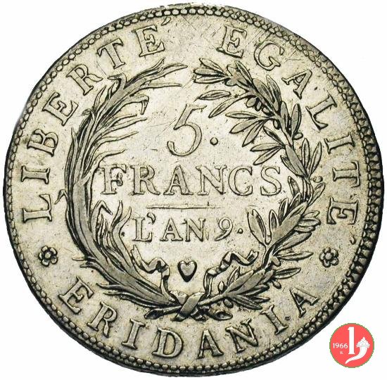 5 francs 1800-1801 (Torino)