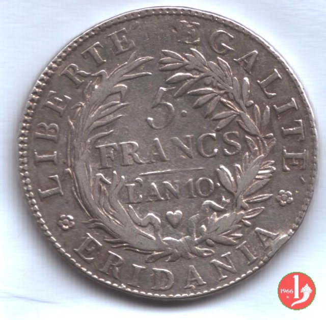 5 francs 1801-1802 (Torino)