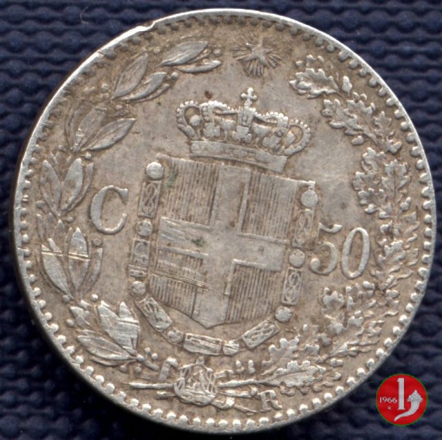 50 centesimi 1889 (Roma)