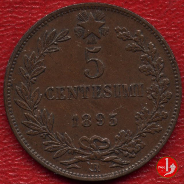 5 centesimi 1895 (Roma)