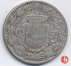 50 centesimi 1889 (Roma)