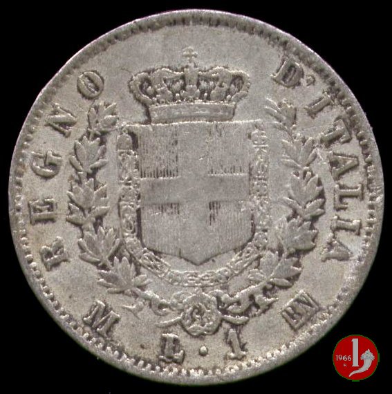 1 lira stemma 1863