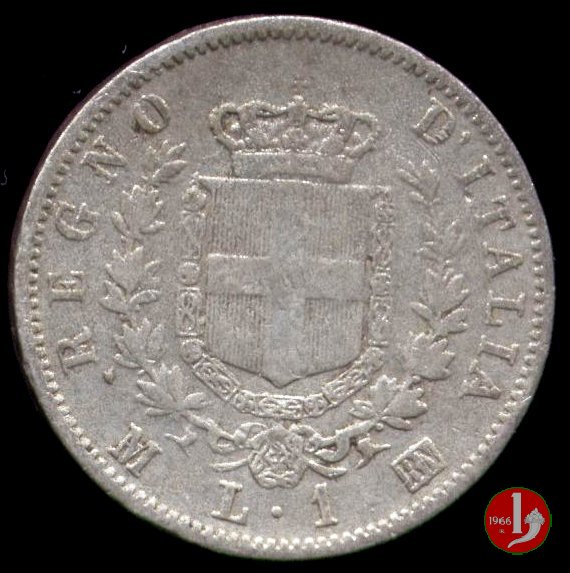 1 lira stemma 1863