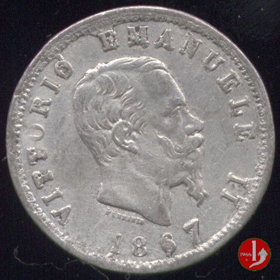 1 lira stemma 1867