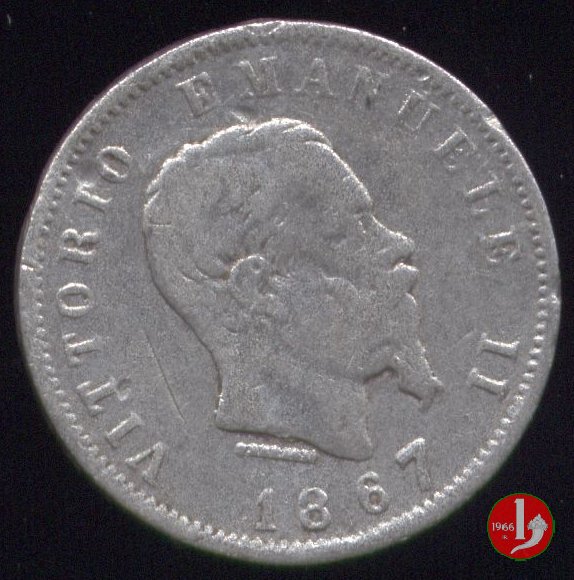 1 lira stemma 1867