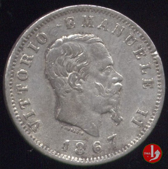 1 lira stemma 1867