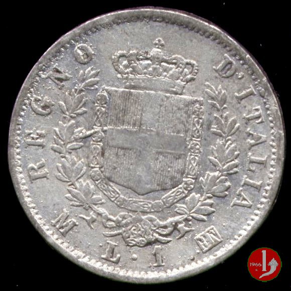 1 lira stemma 1867