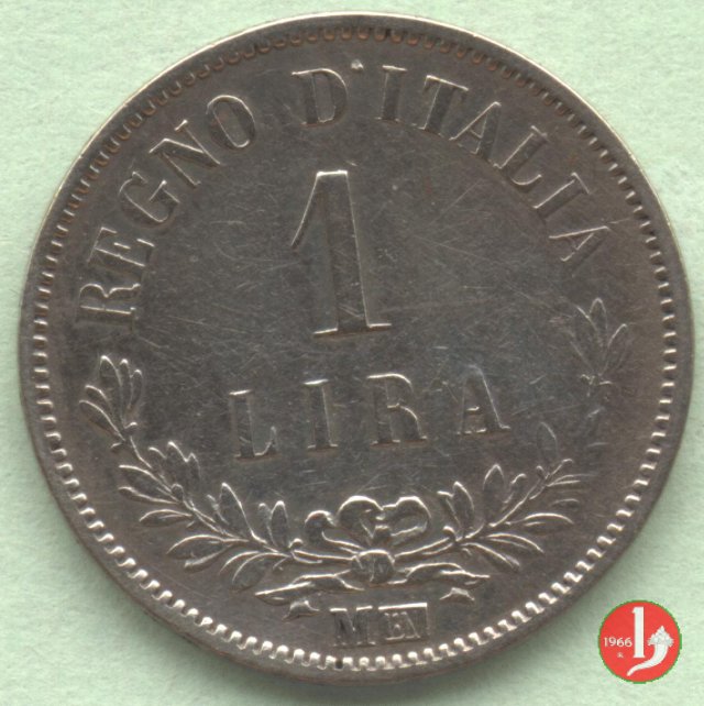 1 lira valore 1863 (Milano)