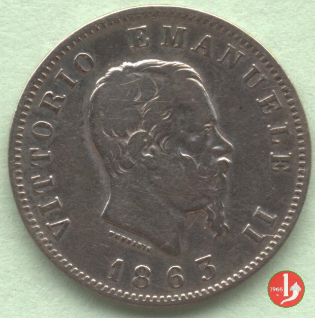 1 lira valore 1863 (Milano)