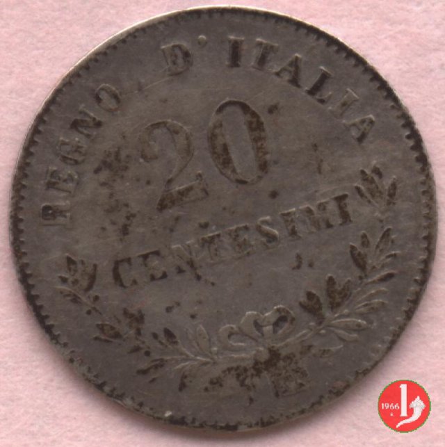 20 centesimi valore 1863 (Torino)