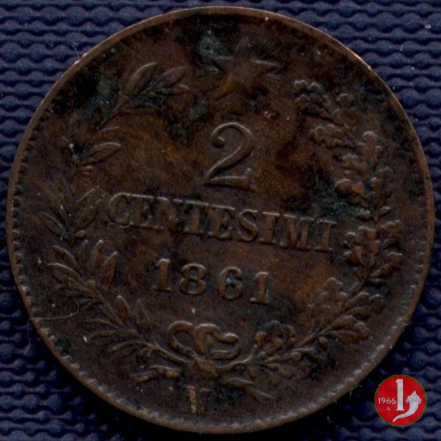 2 centesimi 1861 (Milano)