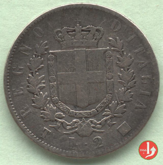 2 lire stemma 1863 (Torino)