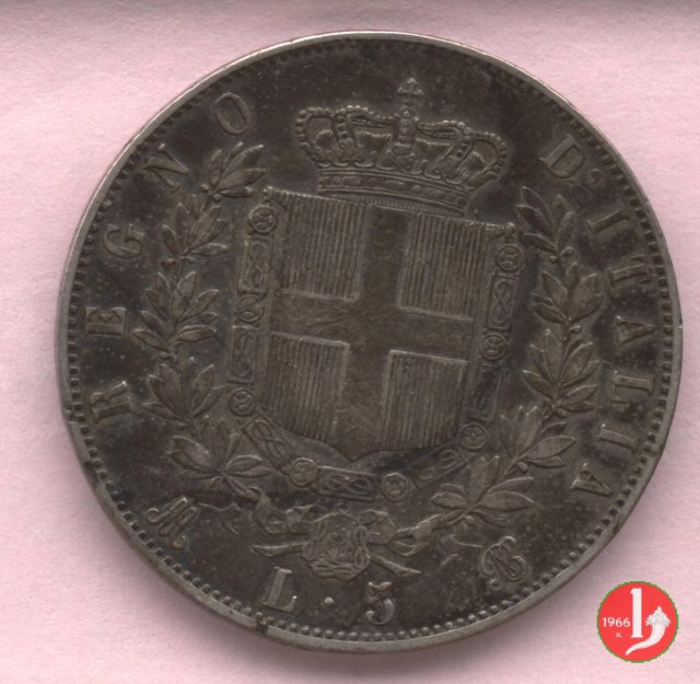 5 lire o scudo 1870 (Milano)