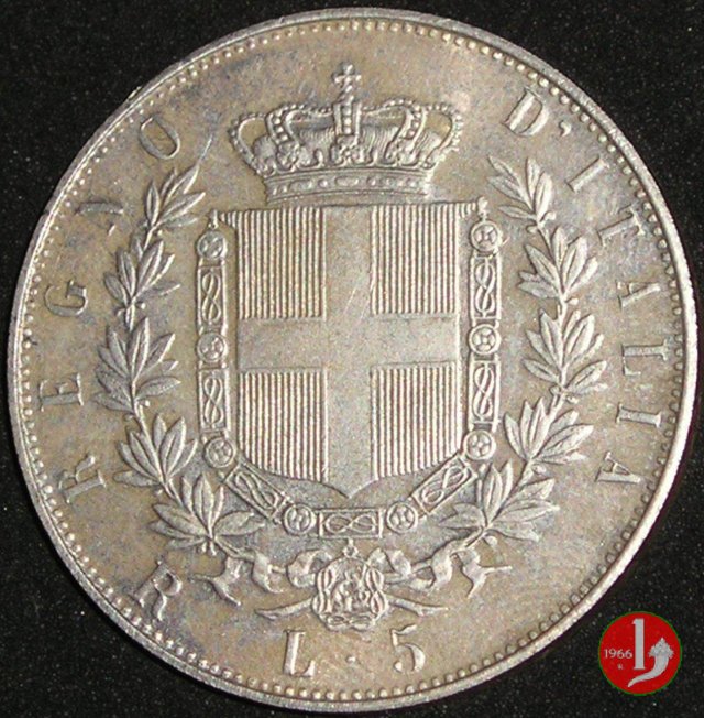 5 lire o scudo 1873 (Roma)