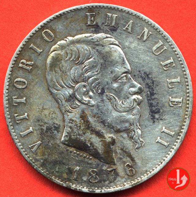 5 lire o scudo 1876 (Roma)