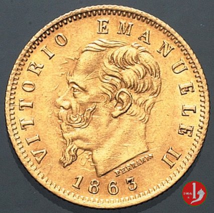 5 lire oro 1863 (Torino)