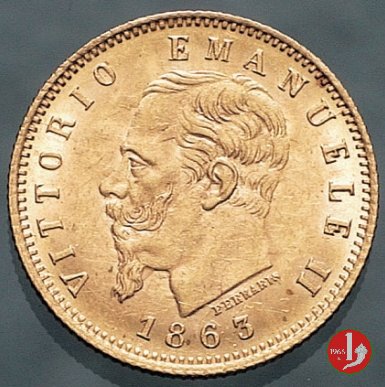 5 lire oro 1863 (Torino)