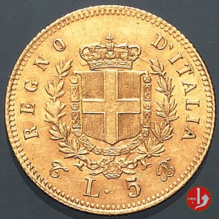 5 lire oro 1863 (Torino)