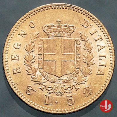 5 lire oro 1863 (Torino)