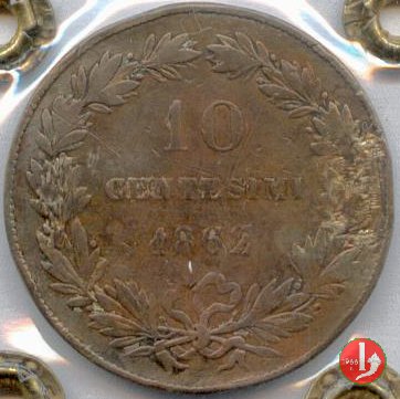 10 centesimi esperimento 1862