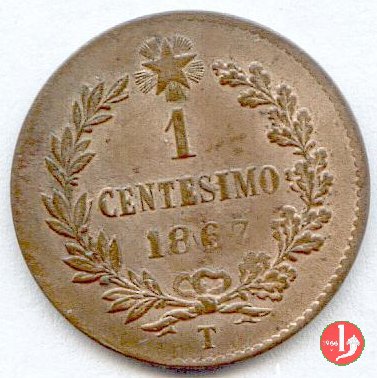 1 centesimo 1867 (Torino)