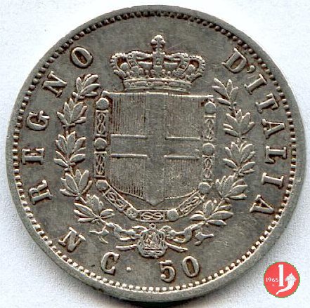 50 centesimi stemma 1862 (Napoli)