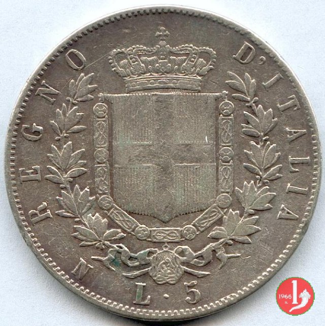 5 lire o scudo 1862 (Napoli)