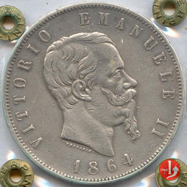 5 lire o scudo 1864 (Napoli)