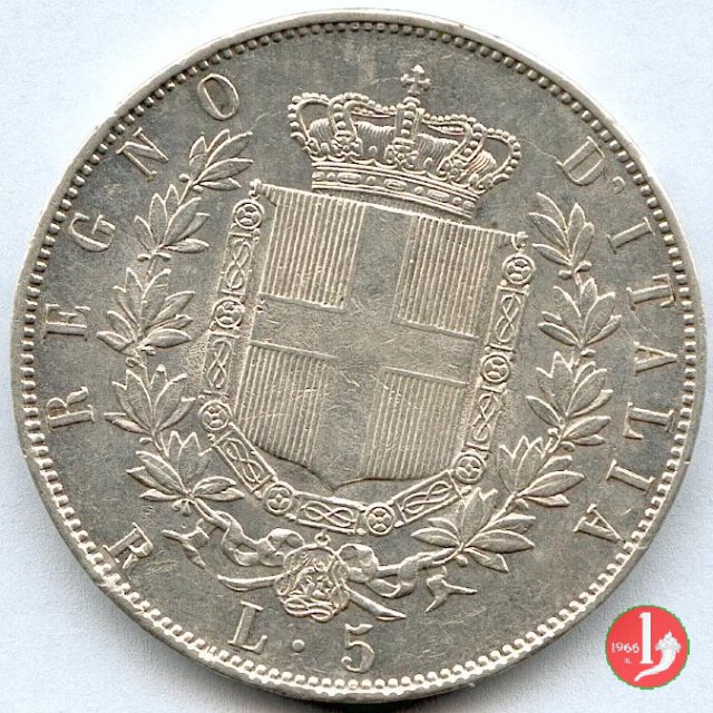 5 lire o scudo 1870 (Roma)