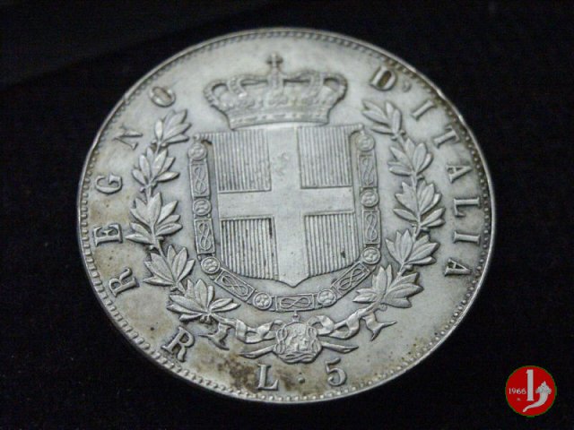 5 lire o scudo 1872 (Roma)