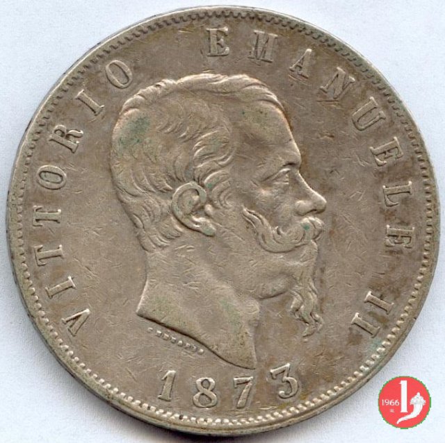 5 lire o scudo 1873 (Milano)