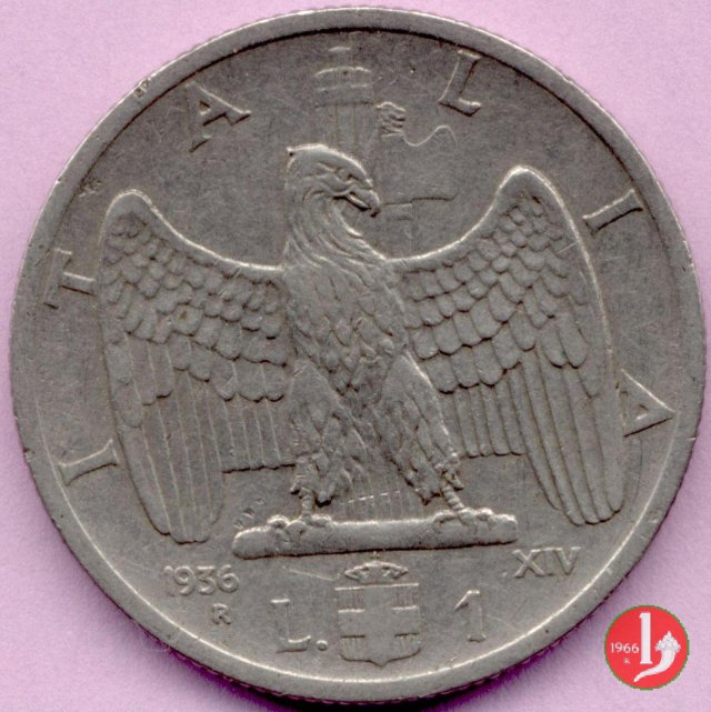 1 lira Impero 1936 (Roma)