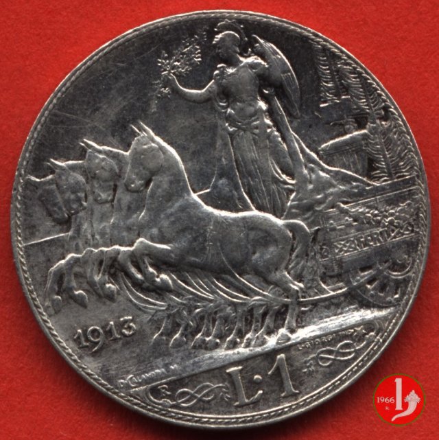 1 lira quadriga veloce 1913 (Roma)