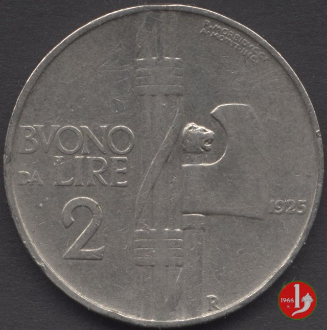 Buono da 2 lire 1925 (Roma)