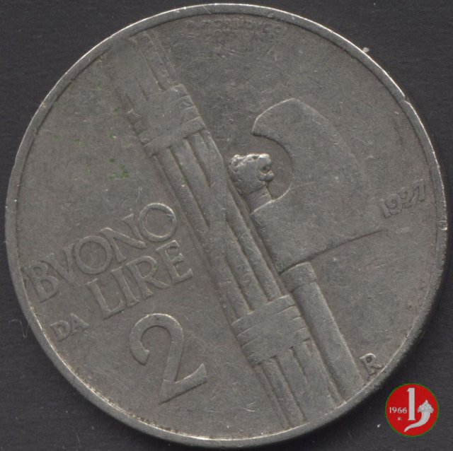 Buono da 2 lire 1927 (Roma)