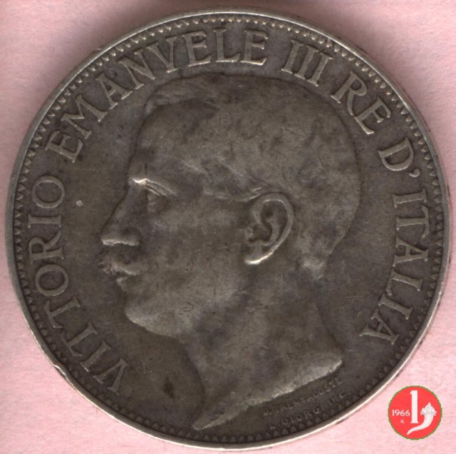 2 lire 50° Unità d'Italia 1911 (Roma)