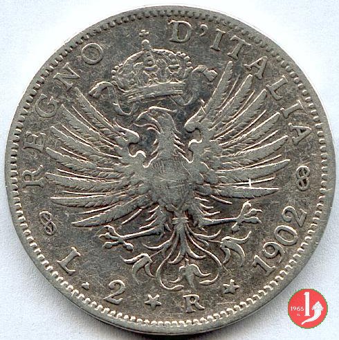 2 lire aquila sabauda 1902 (Roma)