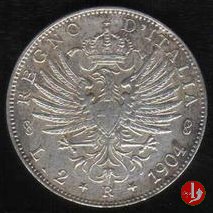 2 lire aquila sabauda 1904 (Roma)