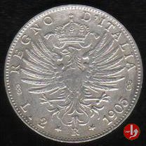 2 lire aquila sabauda 1905 (Roma)